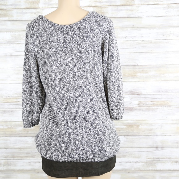 T. Q. Knit 3/4 Sleeve Top sz Med - Picture 5 of 6